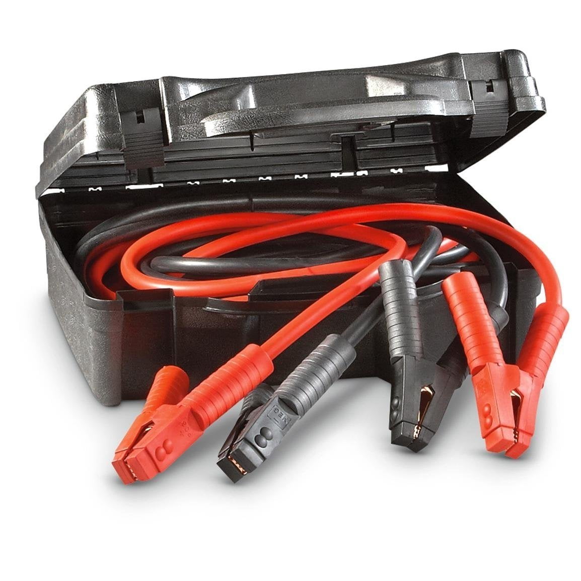 Jumper Cables Car Battery Charger Heavy Duty And Durable Booster Cable 1 Gauge 600 Amp Clamp 