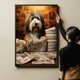 thumbnail image 4 of Polish Lowland Sheepdog Dog Bathroom Decor - Funny Bathroom Decor Wall Art, Dog Bathroom Wall Art and Animal Canvas, Dog Bathroom Canvas, 4 of 4