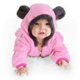 thumbnail image 6 of Utlike Girls Jacket Coat Ears Hooded Baby Romper Bear Footed Thermal Jumpsuit Coat&Jacket Athletic Fit Top For Photoshoot Size 18 Months-24 Months, 6 of 7