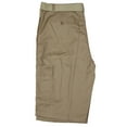 thumbnail image 3 of LR Scoop Men's Multi Pocket Casual Golf Belted Cargo Dress Shorts Big Plus Sizes (Khaki,40), 3 of 3