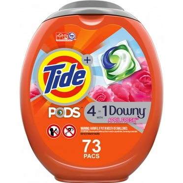 Tide Pods Plus Downy April Fresh, 73 Ct Laundry Detergent Pacs