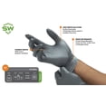thumbnail image 3 of SW EcoTek PowerForm Nitrile Exam Gloves, 8.2 mil Thick, Fentanyl & Chemo Drug Rated, Abrasion Resistant, Sweat Absorbing, Heavy Duty, Dermatologist Approved, 500 Ct, 3 of 5