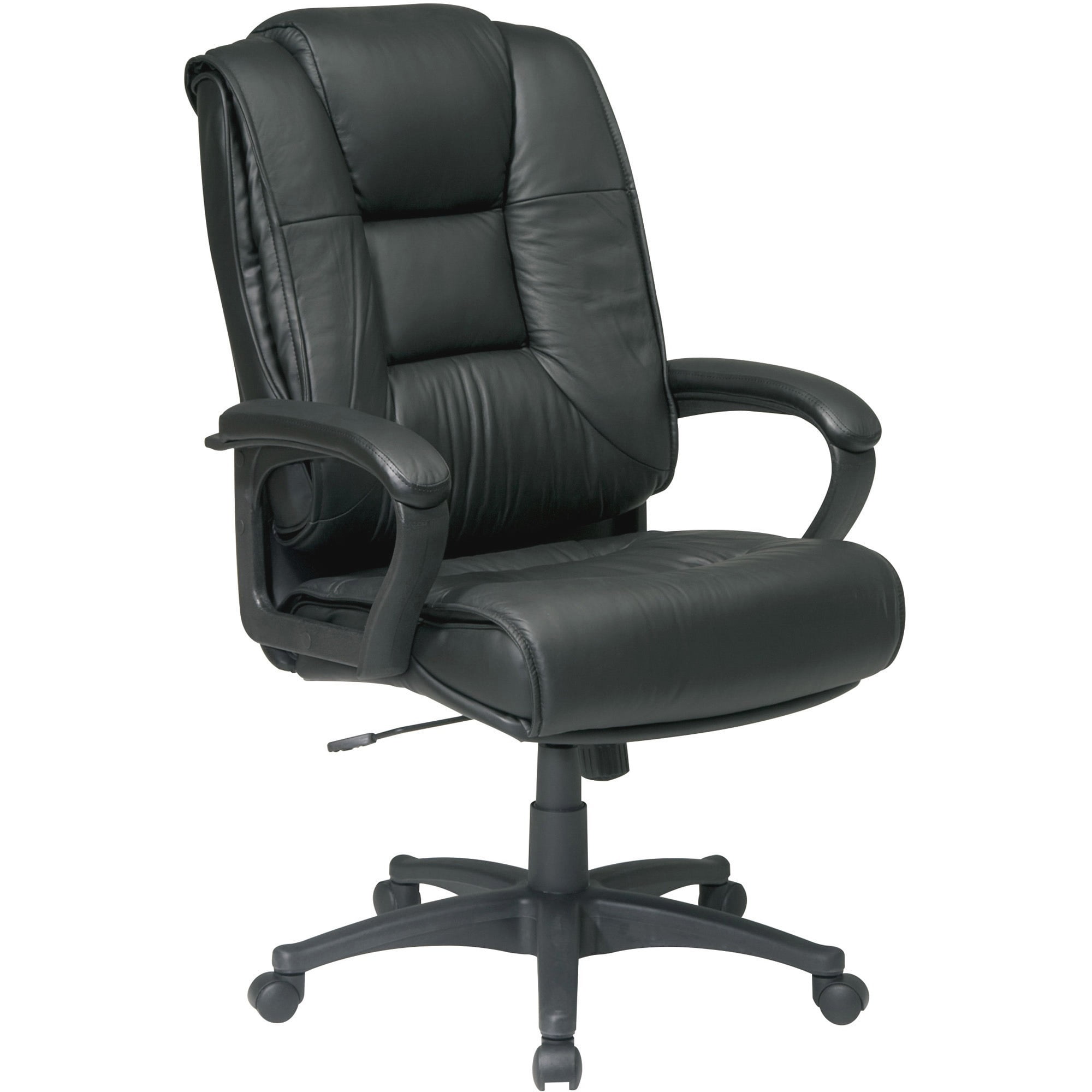 Office Star EX5162 Deluxe High Back Executive Leather Chair - Walmart