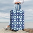 thumbnail image 7 of Rateoe Vintage Blue Printed Luggage Cover, Suitcase Protector Fits 18-32 Inch Luggage-Large, 7 of 7