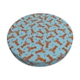 thumbnail image 1 of Balery Funny Lobsters Fundas de asiento para taburete de bar redondo de tela de terciopelo ajustables que protegen de arañazos y manchas para sillas de 14 a 17 pulgadas.-14 inch, 1 of 7