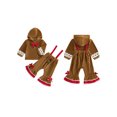 thumbnail image 2 of RUINIXCW Toddler Baby Boy Girl Christmas Gingerbread Outfit Infant Baby Girls Boys Fall Winter Clothes Cute Gingerbread Man Long Sleeve Hoodie and Suspender Pants Set, 2 of 9