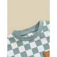 thumbnail image 6 of Suealasg Baby Boy Clothes Outfits Infant Summer Romper Short Sleeve Checkerboard  Print Bodysuit Newborn One Piece Clothes for Boys, 6 of 9