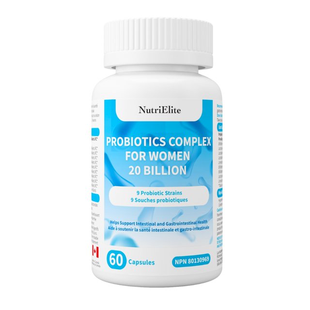 Nutri Elite Complexe de Probiotiques pour Femmes 20 Milliards