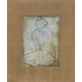thumbnail image 2 of Bennion, Dan 20x23 Gold Ornate Wood Framed with Double Matting Museum Art Print Titled - Femme assise II, 2 of 4
