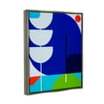thumbnail image 4 of Stupell Industries Blue Contemporary Shapes Abstract Painting Gray Floater Framed Canvas Art Print Wall Art, 17 x 21, 4 of 10