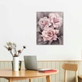 thumbnail image 2 of PRATYUS Fall Decor Grey Pink Rose Canvas Wall Art Picture 16x20in for Living Room Bedroom Home Decor 16x20in, 2 of 3