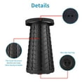 thumbnail image 3 of Upgraded Folding Stool Lightweight Yet More Sturdy with Load Capacity 400lbs Portable Collapsible Stool Retractable Stool for Camping Fishing Hiking BBQ (Black), 3 of 7