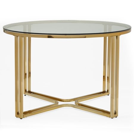 MoDRN Glam Marni Glass Dining Table