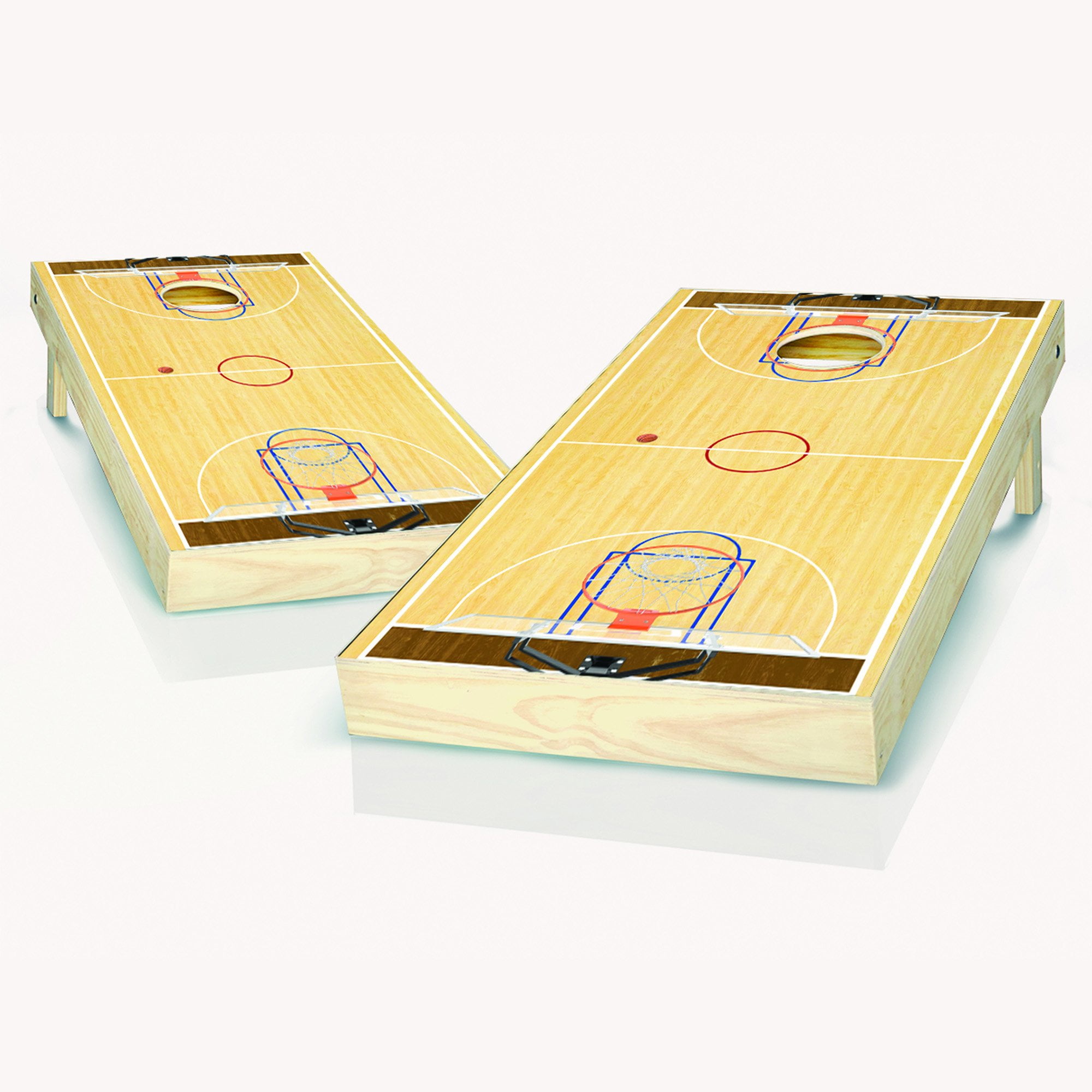 Full Court Basketball Cornhole Board Set 2x4 (24" x 48") Choose