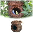thumbnail image 2 of Hummingbird Outdoor Cedar Woven Birdhouse with Roosting Pouch Ideal for Garden Decoration and Easy Hanging for Hummingbirds, 2 of 7