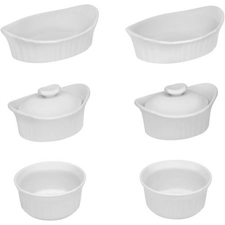 CorningWare French White III 8-Piece Bakeware Set