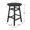 thumbnail image 7 of WestinTrends Outdoor 42" Height HDPE Patio Round Bar Table, Black, 7 of 7