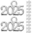 thumbnail image 1 of 50 piezas de dijes DIY de aleación vintage, suministros de joyería, dijes de números 2025, collares, pulseras, colgantes, accesorios artesanales para decoraciones de graduación y Año Nuevo, 1 of 7