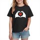 thumbnail image 1 of Blusas y camisas de manga corta con cuello redondo para niños y niñas, camisetas gráficas de manga corta, blusas con estampados bonitos para la temporada escolar., 1 of 8