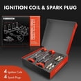 thumbnail image 2 of A-Premium (Red) Set of 8 Ignition Coil Pack and Iridium Spark Plugs Compatible with Volkswagen Jetta, Passat, Golf, Tiguan, Beetle, CC, Eos, GTI & Audi A4, Q5, A5, A6, A3, Q3, TT, A4 A5 A6 A3 Quattro, 2 of 6