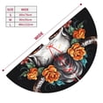 thumbnail image 3 of Yiaed Flower Horn Skull A Print Christmas Tree Skirt , Tree SkirtsTree Mat for Christmas Winter Holiday Indoor Decorations-30", 3 of 7