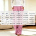 thumbnail image 3 of LEAVINGSUO Pajama Pants Women Plus Size Casual Elastic Waist Long Pants Pockets Comfortable Loungewear Trousers Pink XL, 3 of 9