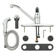 Mainstays 8" Widespread Single Handle Kitchen Faucet with Side Spray