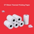 thumbnail image 4 of Impresora De Pegatinas Bt Impresora térmica portátil BT, impresora adhesiva BT, inalámbrica, 200dpi, con 6 rollos de papel, 4 of 9