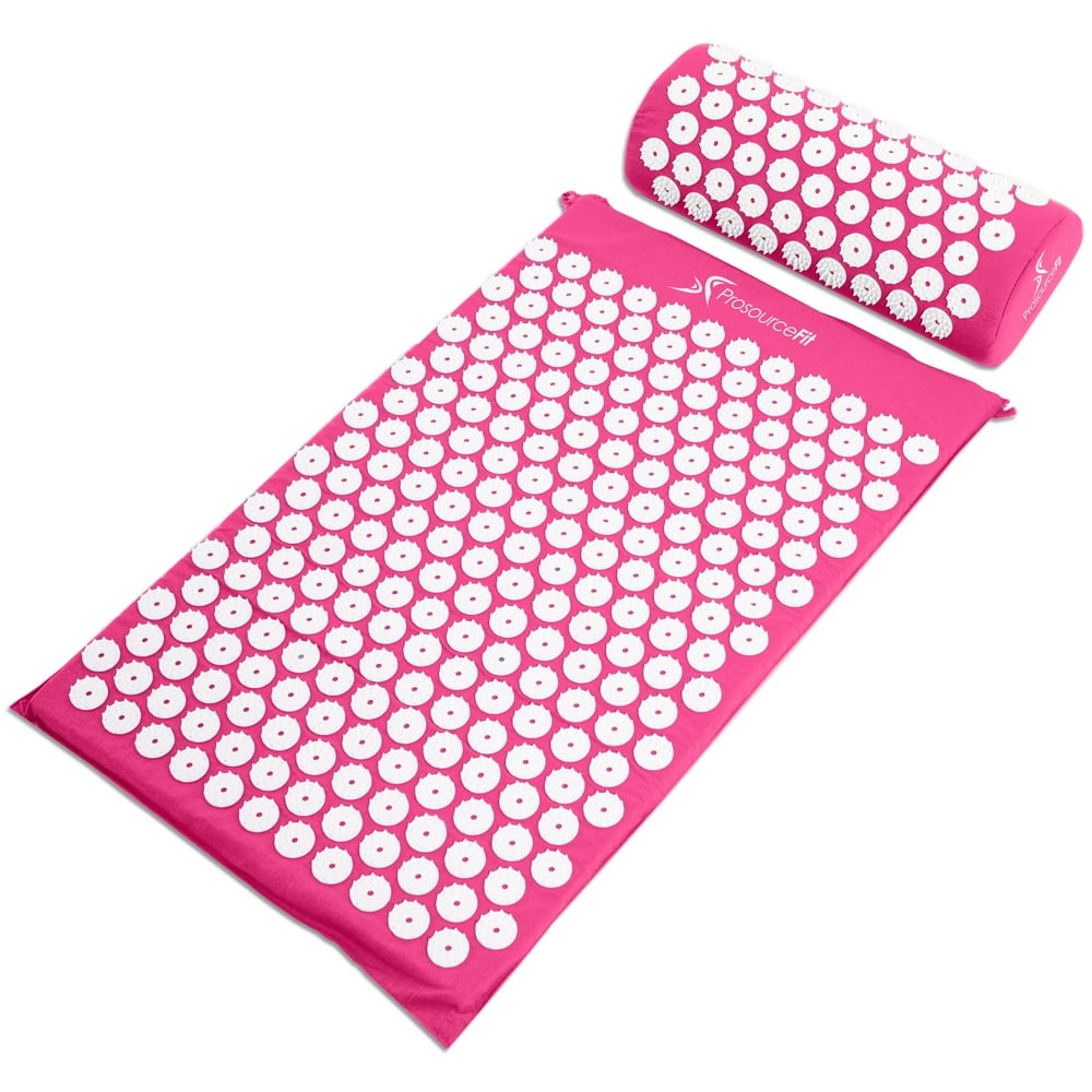 Acupressure Mat and Pillow Set Pink