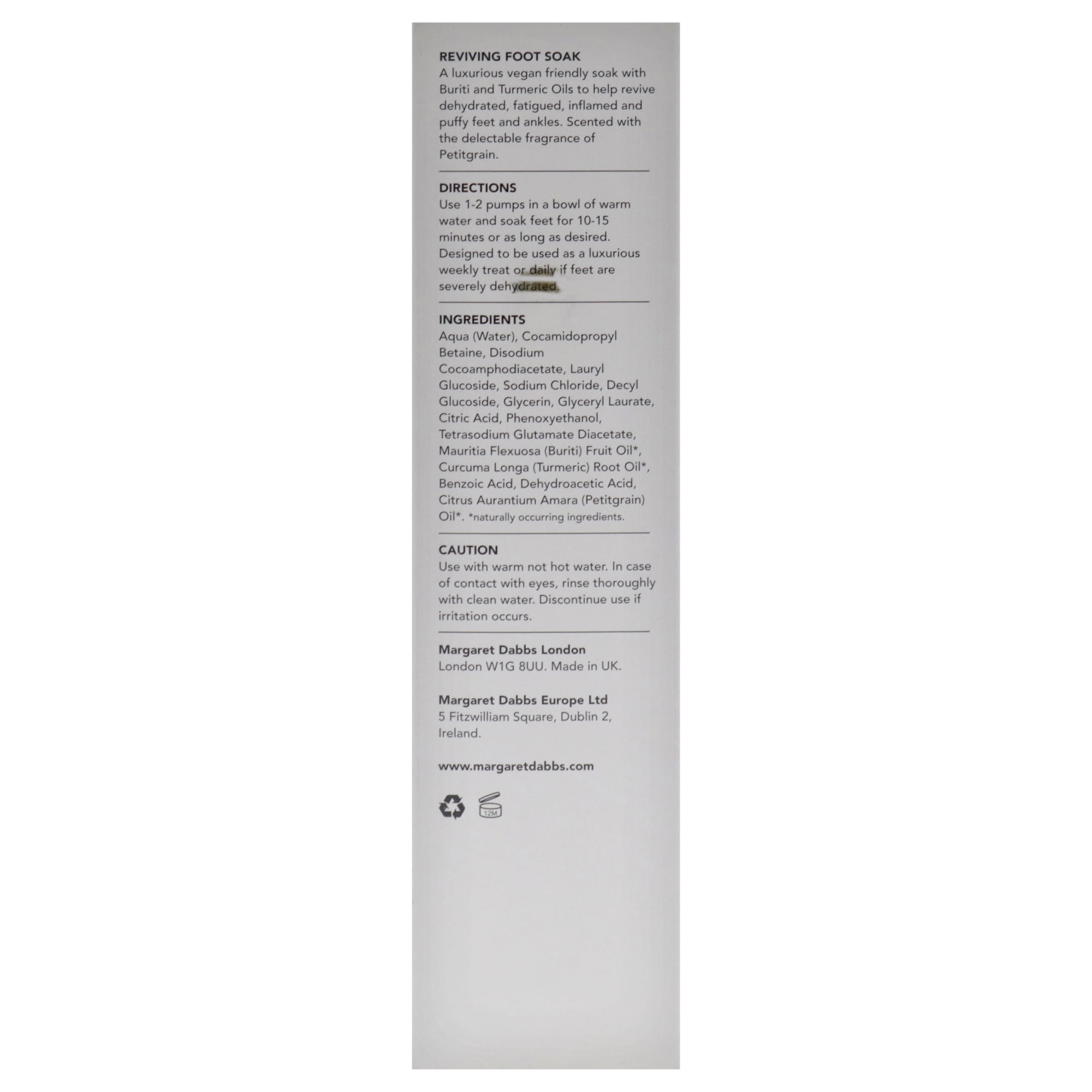 Pure Foot Soak by Margaret Dabbs for Unisex - 6.76 oz Bath Soak