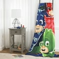 thumbnail image 4 of PJ Masks Kids Plush Twin/Full Blanket, 62 x 90, Blue, Hasbro, 4 of 7