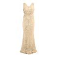 thumbnail image 3 of Lovskoo Wedding Guest Dresses for Women Evening Gown Trendy Sequin Slip Dress Sparkly Glitter Party Club Long Wrap Evening Formal Cocktail Dresses 2023 Gold, 3 of 3