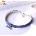 thumbnail image 4 of Pet Collar, Elastic, Rhinestones, Rhinestones, For Small Dogs - Blue, L, 4 of 7