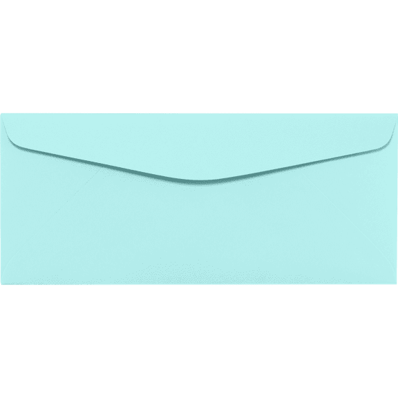 LUXPaper #10 Regular Envelopes, 80lb. Seafoam Green, 4 1/8 x 9 1/2, 50 Pack