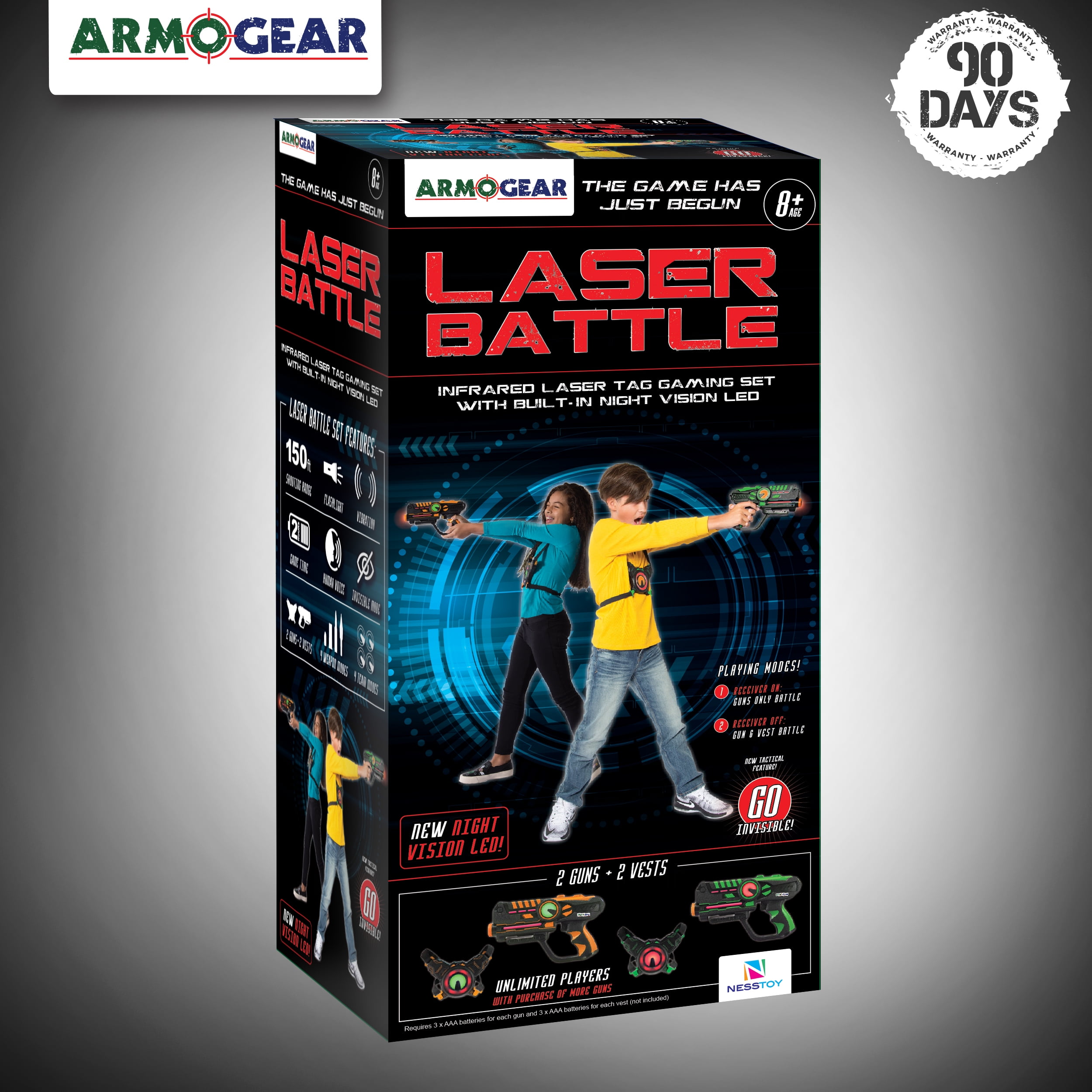 armogear infrared laser tag blasters and vests