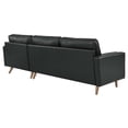 thumbnail image 4 of Pemberly Row 98" Modern Style Leather Sectional Sofa in Black, 4 of 4