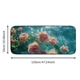 thumbnail image 5 of Leisuo Felt Square Floor Mat Rug Pink Dry Roses in Water Anti-Slip Recycled Rubber Backing 19.68*47.24 in, 5 of 6
