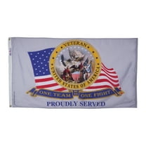 Trendy Zone 21 US Veteran Flag 3x5 Ft Veteran Flags for Outdoor Indoor, Officially licensed Product Heavy Duty Durable Brass Grommets for Outdoor Flying & Indoor Decor-Show Your Pride of the US