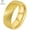 Gold, variant on 14K Gold Plated or Black IP Brushed Tungsten Ring High Polished Inside for Men and Women 8mm Comfort Fit w/ Free Engraving Options