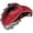 Red with Feather, variant on Non Woven Fabric Tricorn Pirate Hat Feather Lace Trim Adult Headwear