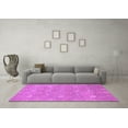 thumbnail image 3 of Ahgly Company Indoor Square Oriental Purple Traditional Area Rugs, 8' Square, 3 of 4