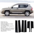 thumbnail image 3 of B Pillar Posts Trim, Easy Installation Glossy Black Side Window Decal Strip Seamless  For Vehicle, 3 of 8