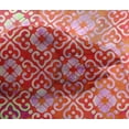thumbnail image 4 of oneOone Viscose Chiffon Red Fabric Batik Sewing Material Print Fabric By The Yard 42 Inch Wide - 7K, 4 of 4