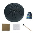 thumbnail image 2 of Tambor Lengua Acero Rain Chime 3 Pulgadas 6 Notas para Yoga Meditación Regalo, 2 of 9