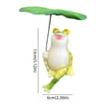thumbnail image 4 of NOVELAR Cheerful Frog Figurine with Hook, 5.12 x 2.36 in, Compact Space-Smart Decor, Ideal Gift for Nature Lovers, Enhances Living Rooms, Studies, or as a Souvenir, 4 of 7