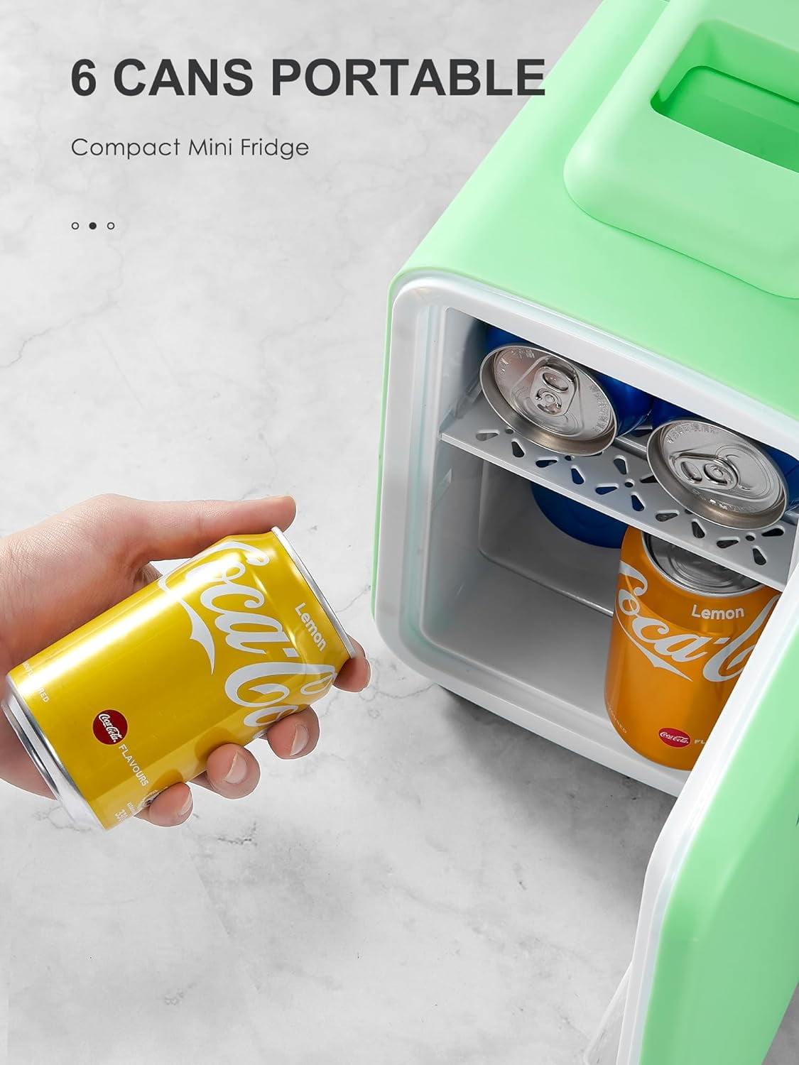 Fridge, 3. Liter Portable Cooler and Warmer for Skincare, Cosmetics, Beverages, Great for Bedroom, Office, Car