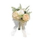thumbnail image 2 of de novia, flores artificiales de , decoración del hogar, rosas falsas para el Día de Valentín, festivales, centros de mesa, ceremonias. Amarillo claro, 2 of 8