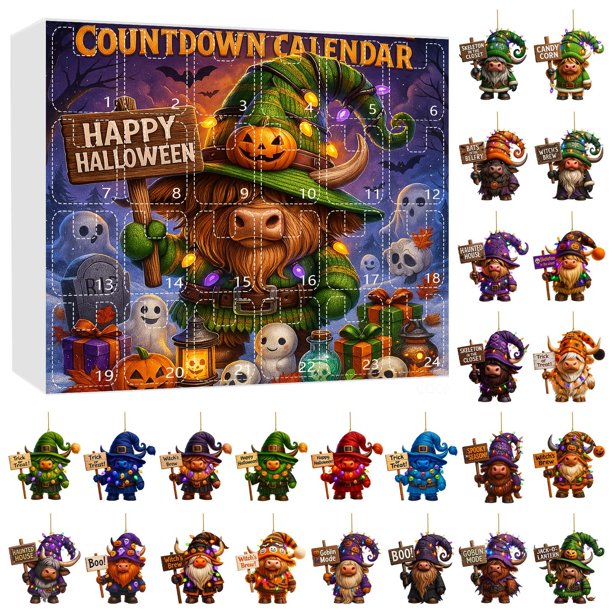 Conjunto De Colgantes De Halloween 2D Con Sombrero De Bruja Y Toro Colgantes De Halloween 2D Con Toro Colgantes De Halloween 2D De Acrílico Conjunto De Colgantes De Halloween Con Palabras De Moda 2D