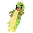 thumbnail image 2 of Infant Green Caterpillar Bunting Costume, 2 of 3
