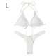 thumbnail image 5 of Guardurnaity Traje de baño Tankini de cintura alta de 2 piezas Sujetador acolchado Panty Traje de baño Traje de baño Ropa interior Blanco L Guardurnaity AP010457-03, 5 of 6